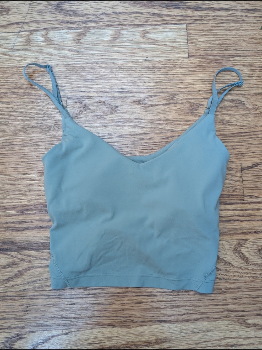 Lululemon Green Cropped Cami Tank Top Size 0
